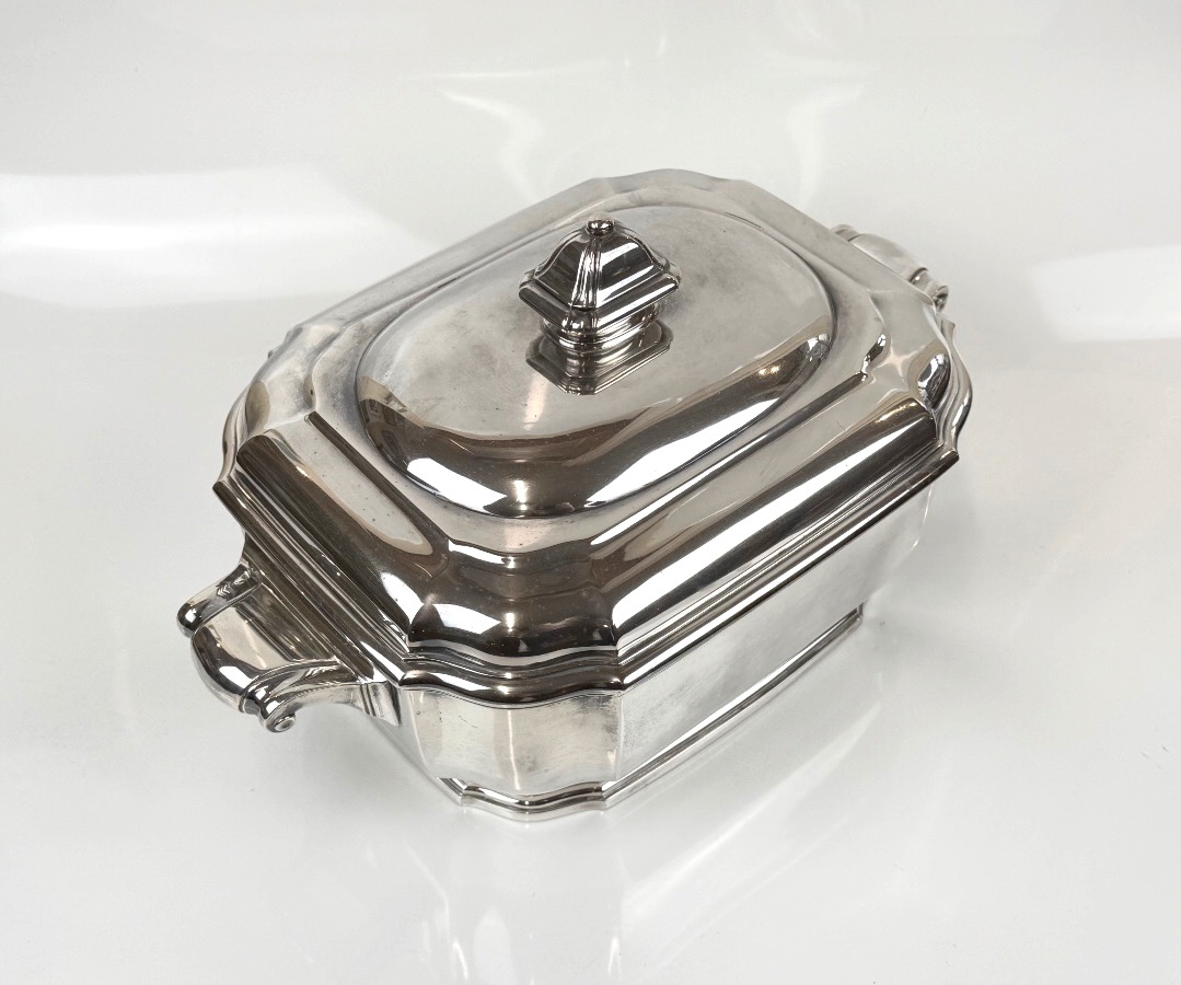 Solid Silver Terrine Or Vegetable Dish By Lapparra-photo-6
