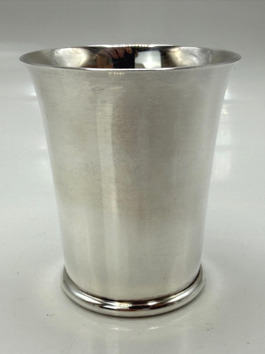 Solid Silver Timbale By Ravinet d'Enfert-photo-2