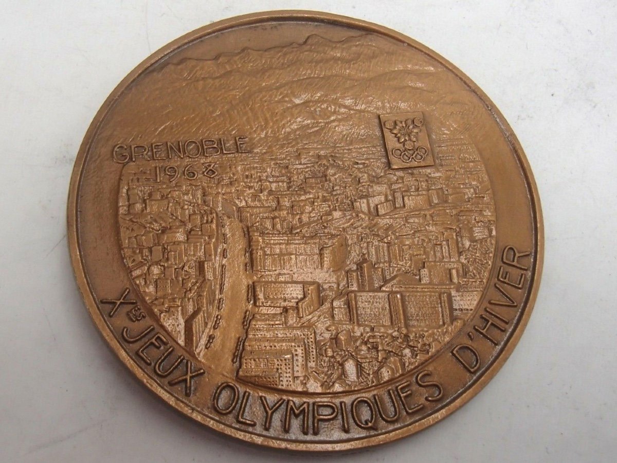 Médaille en Bronze Des Jeux Olympiques  Grenoble 1968-photo-3