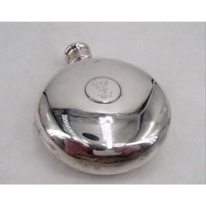 Flask In Sterling Silver 19th Time, England