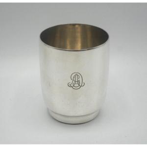 Timbale En Argent Massif Art Déco Par Jean Puiforcat