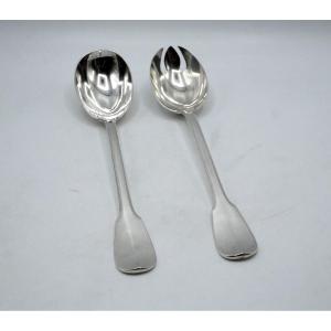 Sterling Silver Salad Servers By Puiforcat