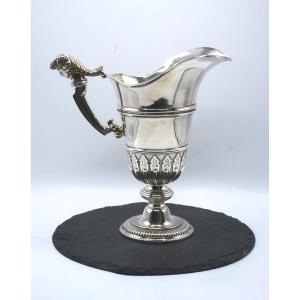 Sterling Silver Helmet Ewer By Tétard