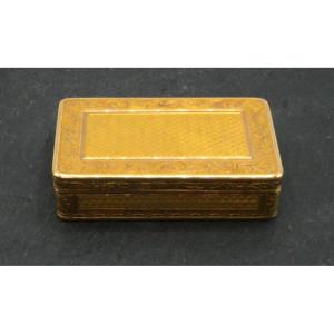 Tabatière en or 18 carats Epoque 19ème