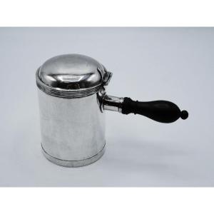 19th Century Solid Silver Travel Jug
