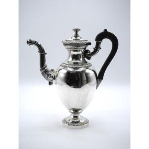 Cafetière ou verseuse en argent massif époque 19ème