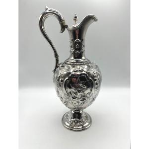 Aiguière en argent massif, Epoque 19ème, Glasgow