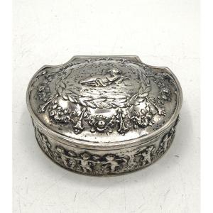 Solid Silver Oval Box