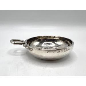 Solid Silver Wine Taster, 18th Century, Niort