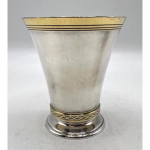 Sterling Silver And Vermeil Tumbler By Jezler