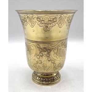 18th Century Vermeil Tulip Tumbler