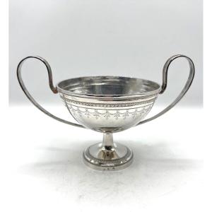 Coupe 2 anses en argent massif poinçon 1er Coq