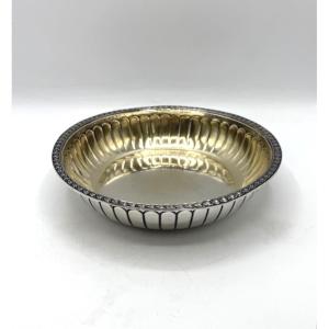Solid Silver And Vermeil Bowl Or Salad Bowl