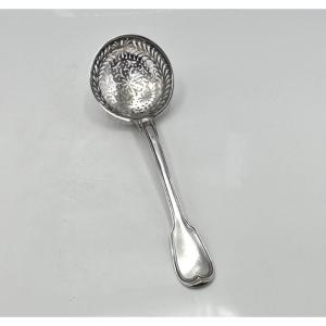 19th-century Solid Silver Salt Shaker, Agen