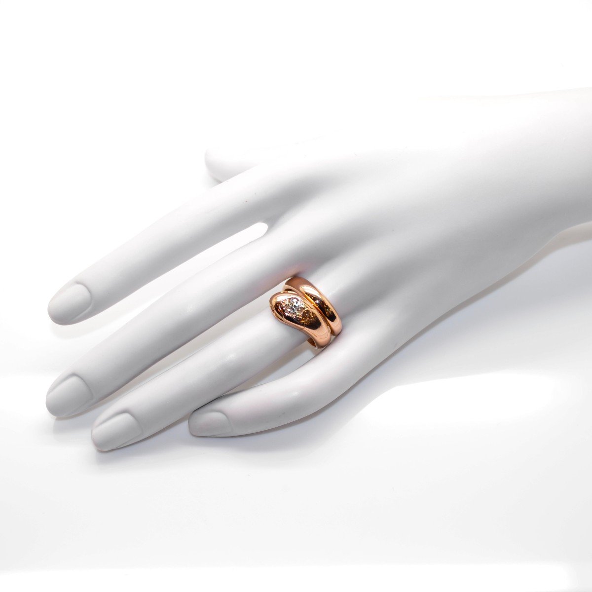 Bague Serpent Or Et Diamant-photo-2