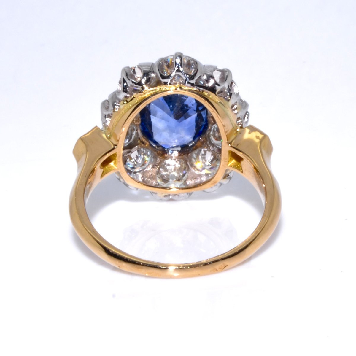 Bague Pompadour Saphir Et Diamants-photo-3