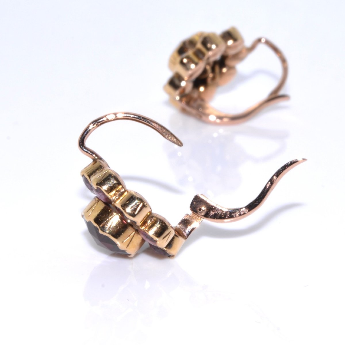 Garnet Dormeuses Daisy Earrings-photo-2