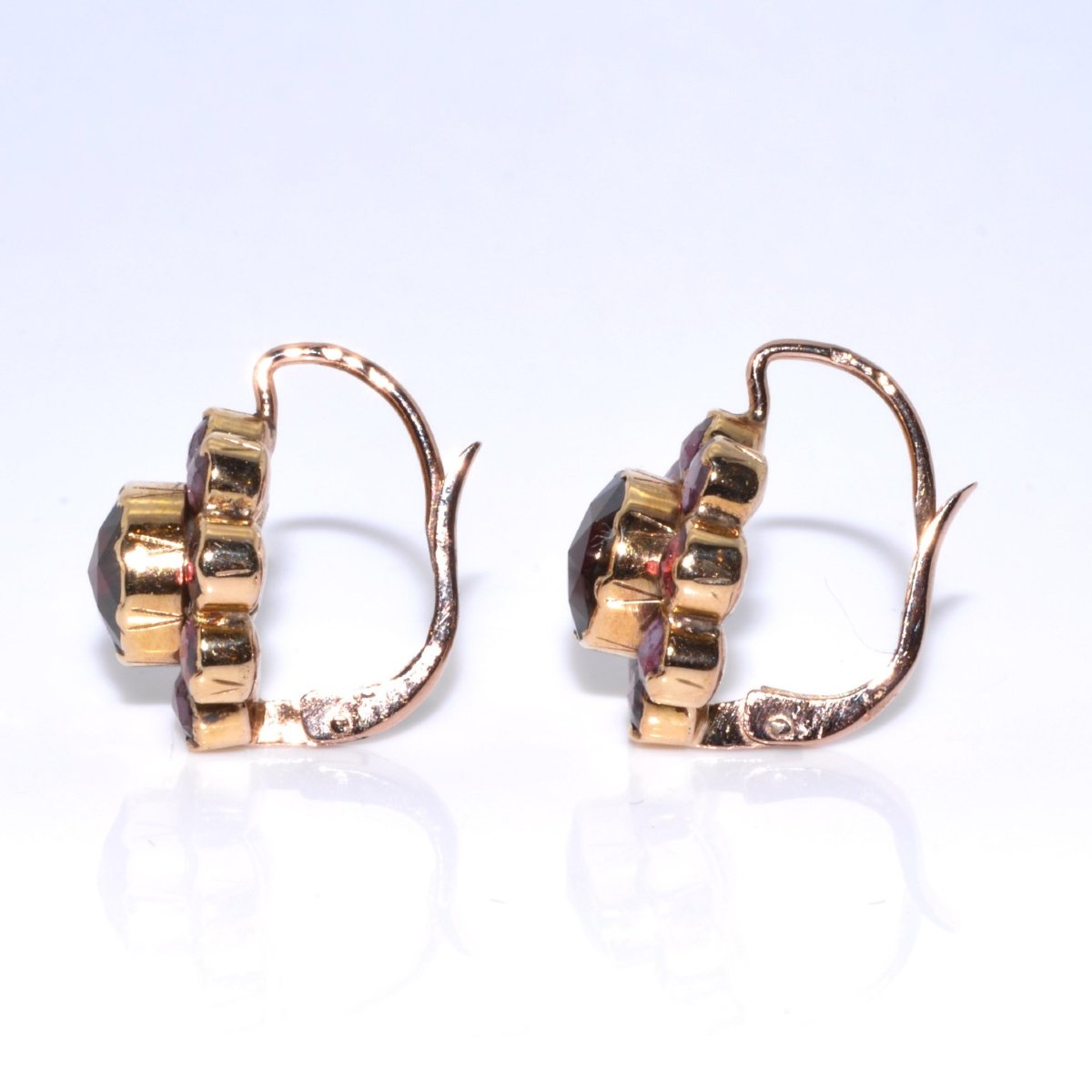 Garnet Dormeuses Daisy Earrings-photo-3