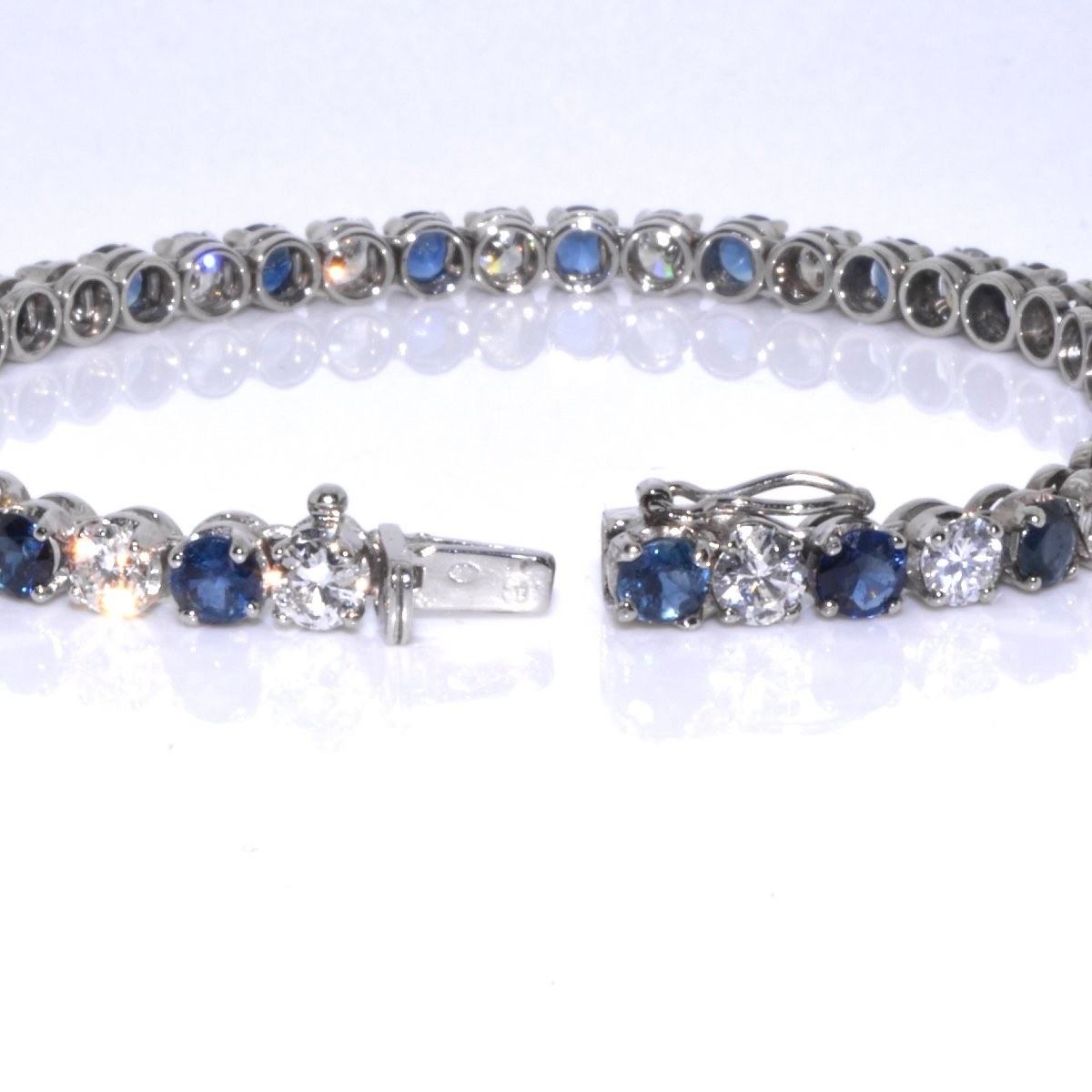 Sapphire And Diamond Bracelet-photo-2