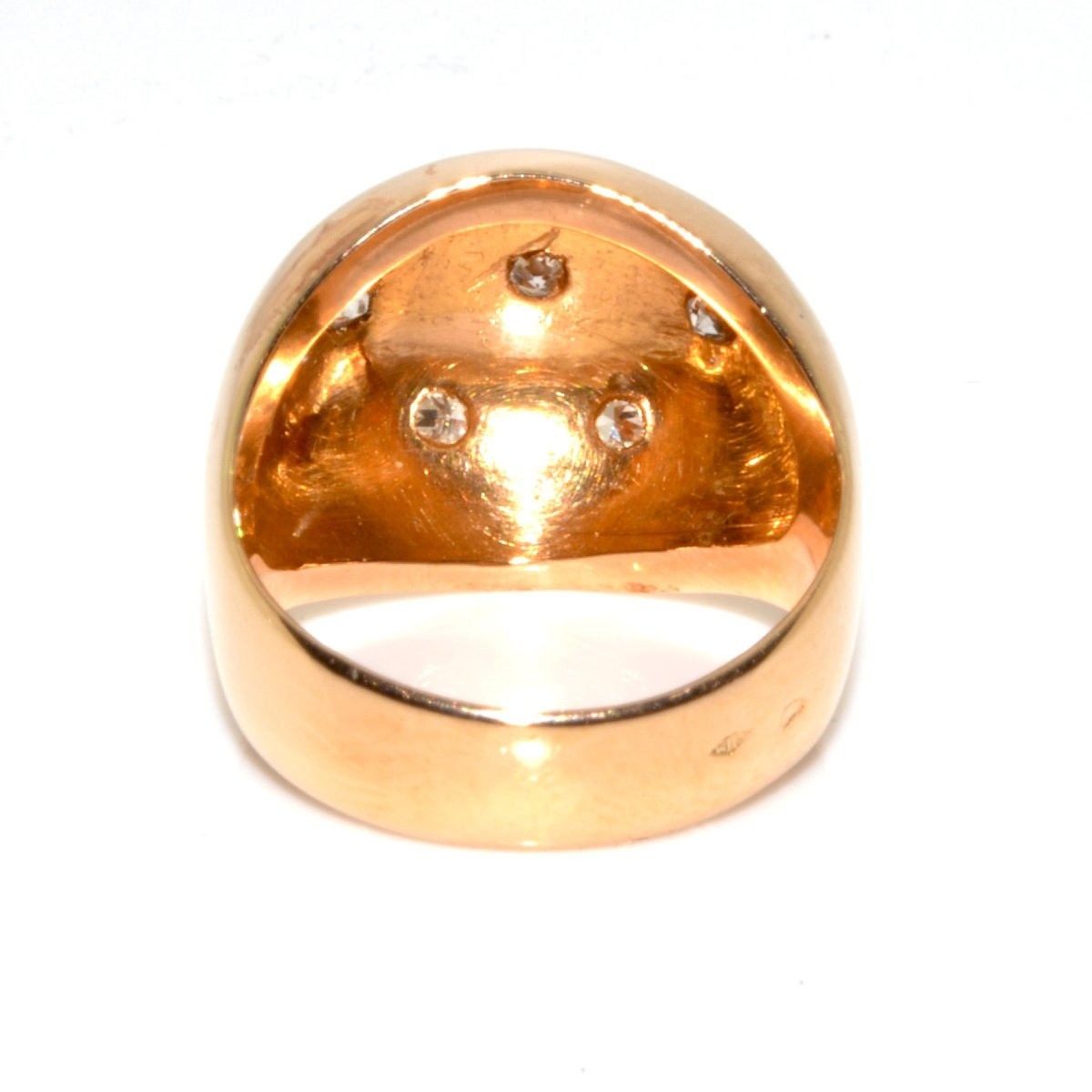 Bague boule constellation en or et diamants-photo-2