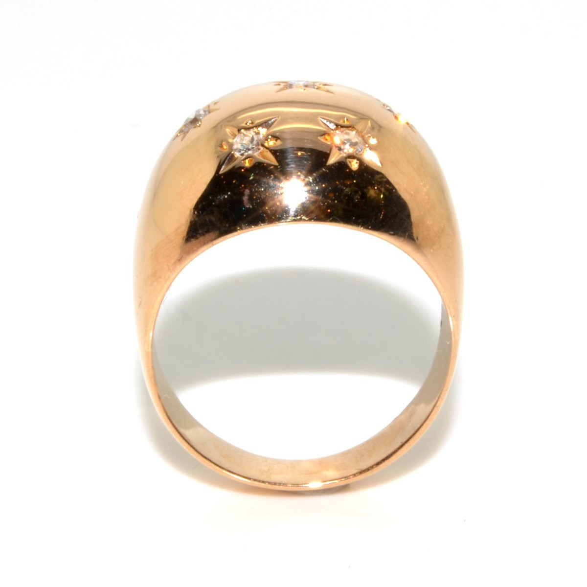 Bague boule constellation en or et diamants-photo-2