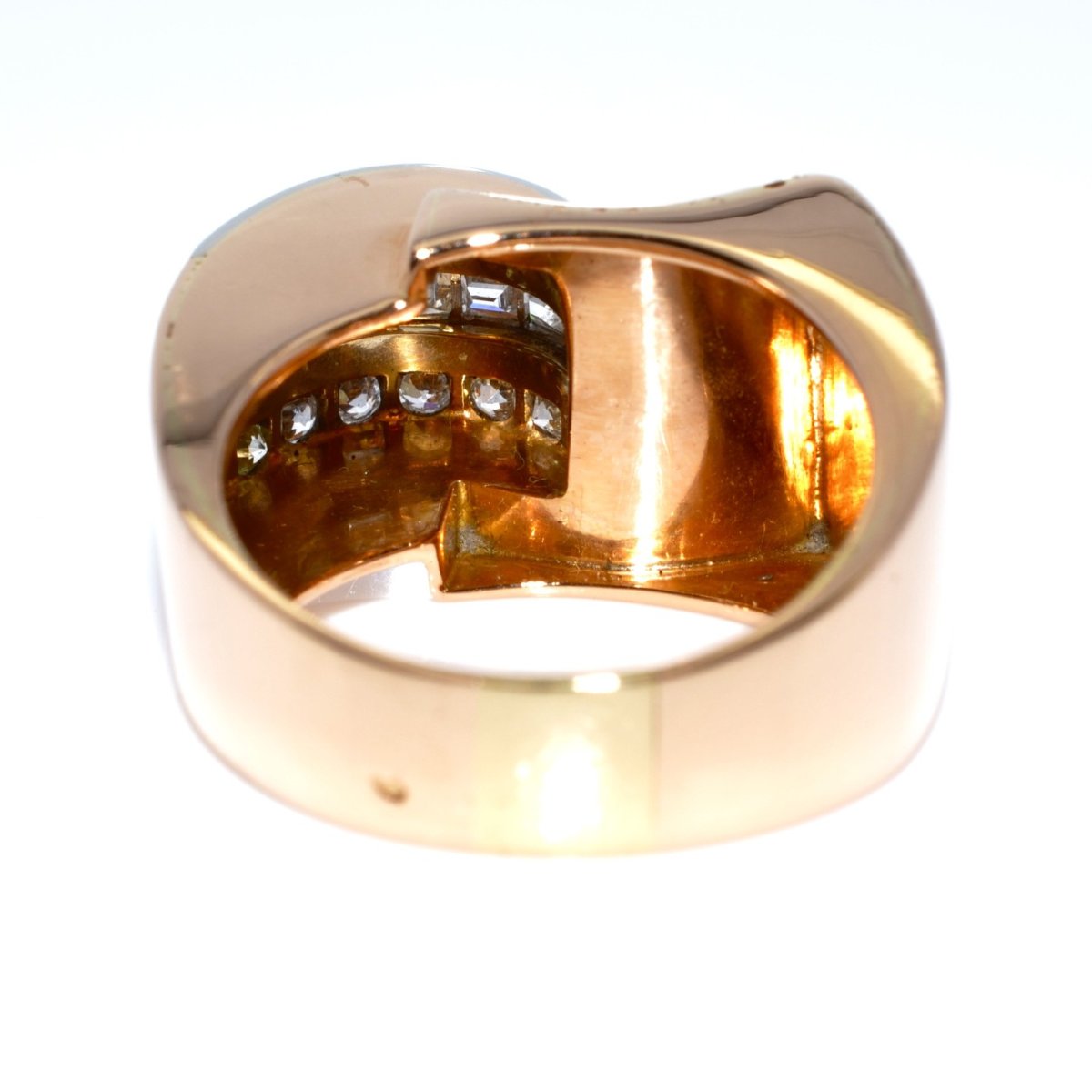 Bague Tank asymétrique diamants-photo-2