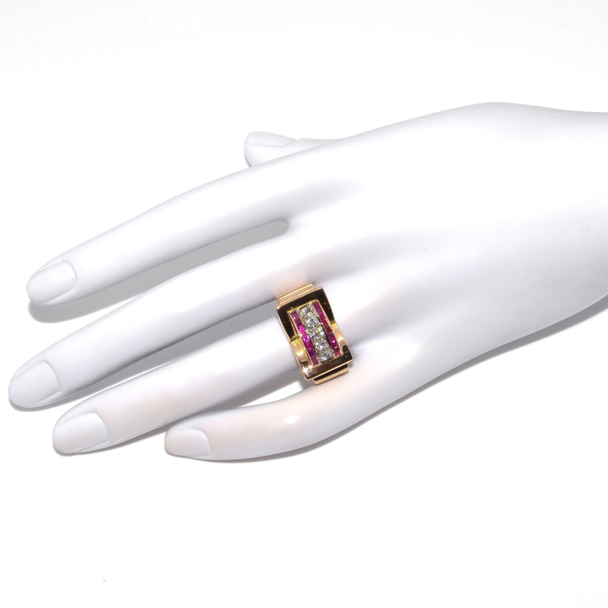 Bague Tank diamants-photo-2