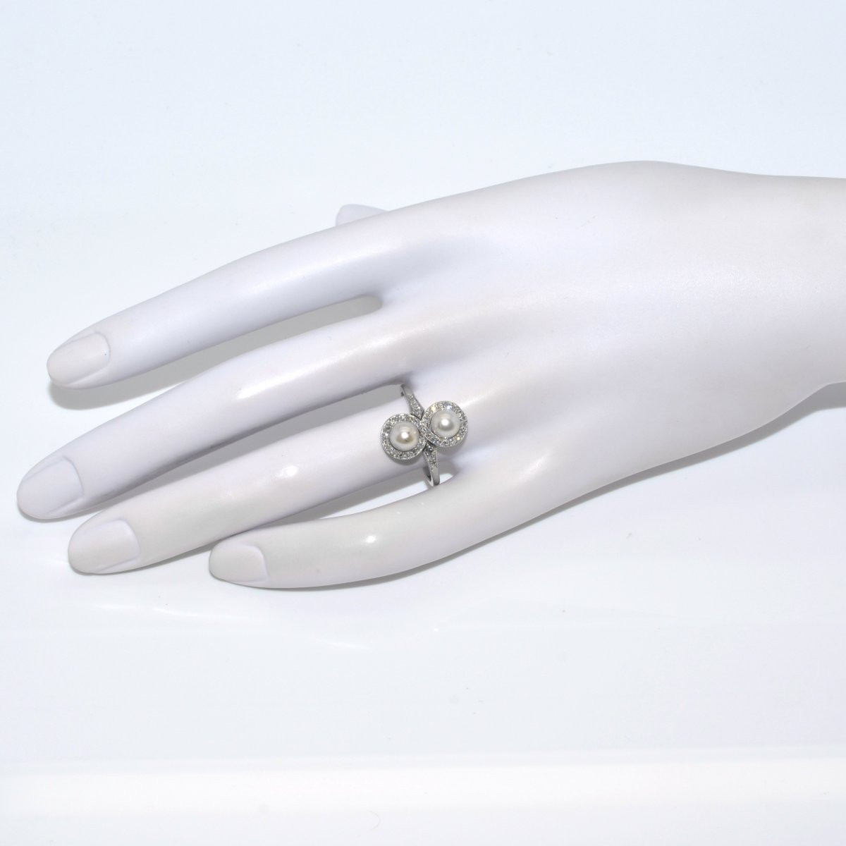 Diamond And Pearl Toi Et Moi Ring-photo-1