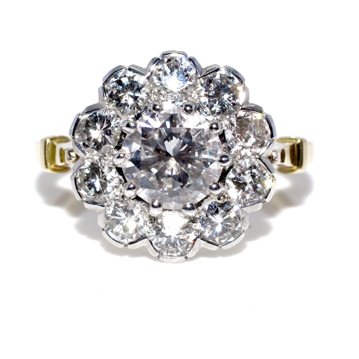 Pompadour Diamond Ring