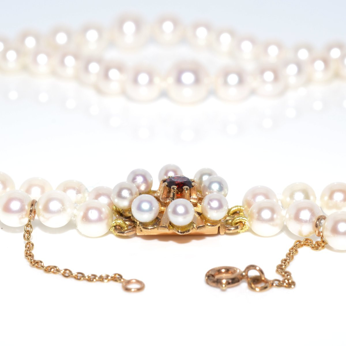 Pearl Double Strand Necklace-photo-3