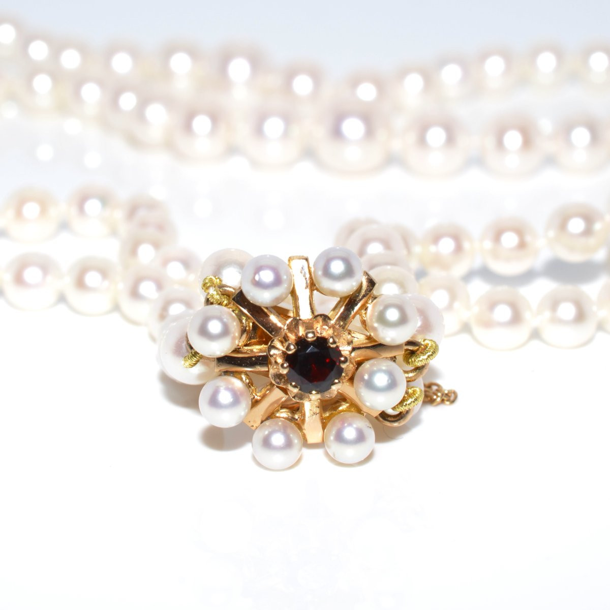 Pearl Double Strand Necklace-photo-4