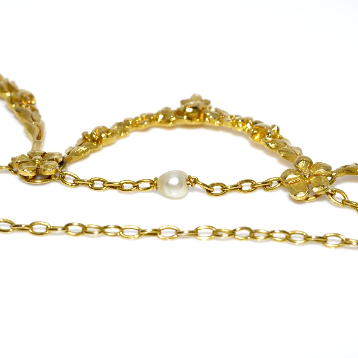 Collier draperie ancien-photo-2