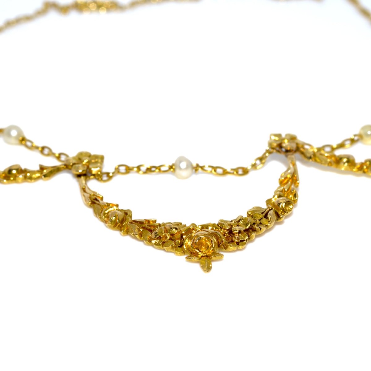 Collier draperie ancien-photo-3