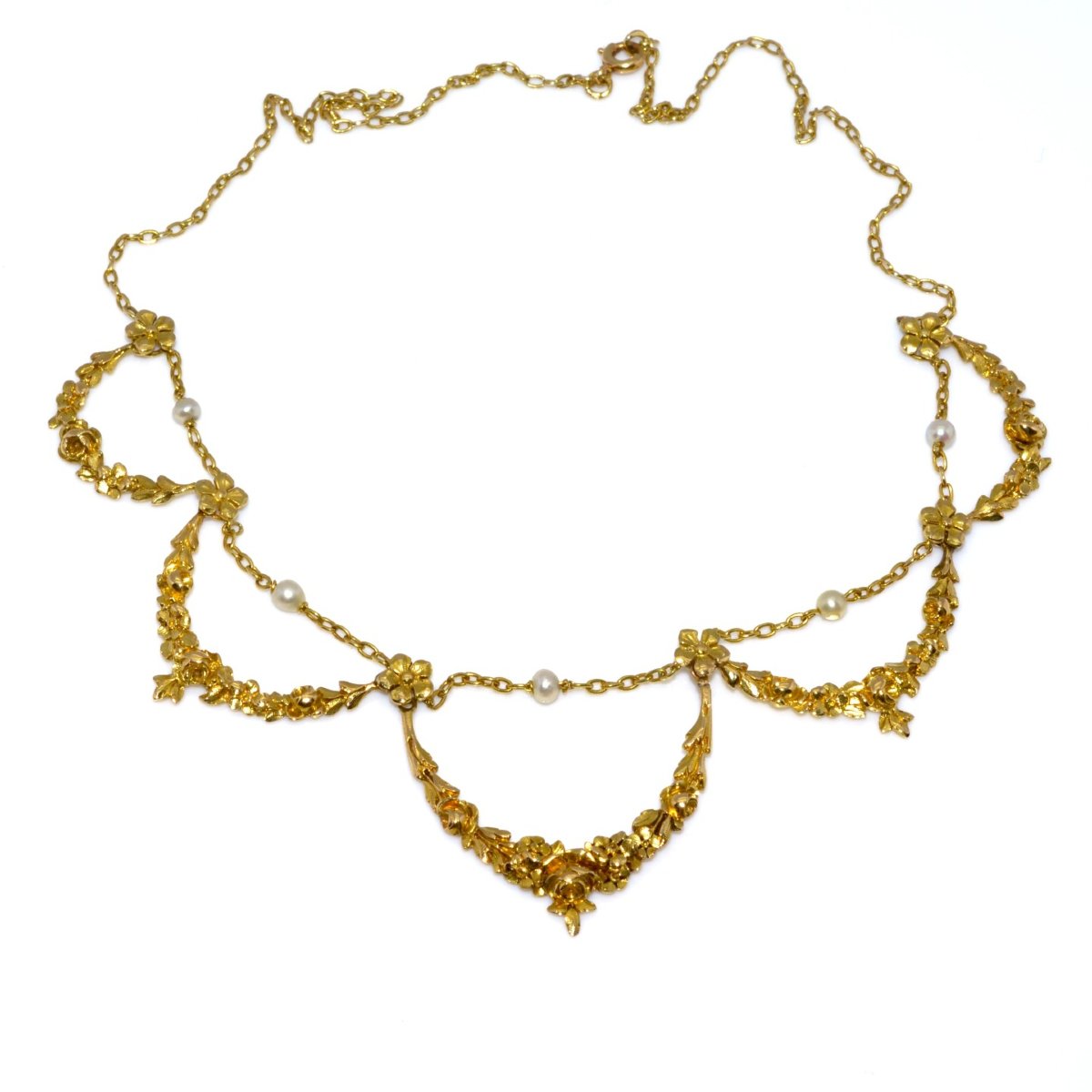Collier draperie ancien-photo-4