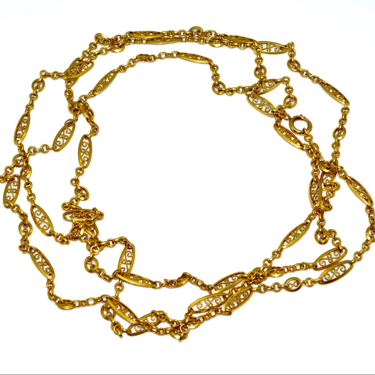 Antique Gold Necklace-photo-4