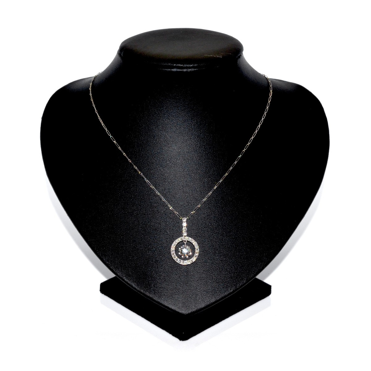 Pendentif Art Déco diamants