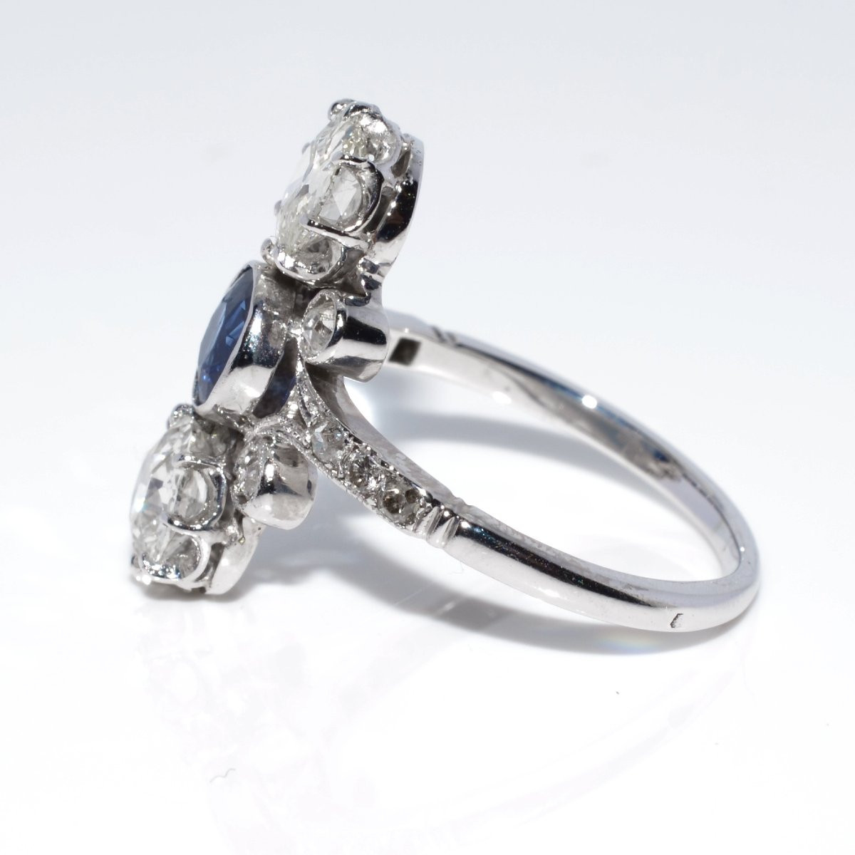 Diamond And Sapphire Trilogy Ring-photo-3