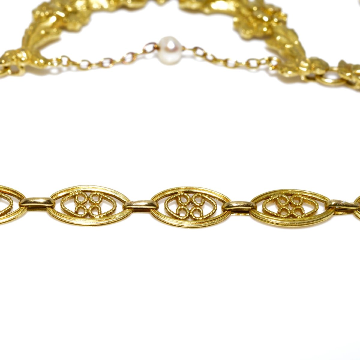 Collier draperie ancien-photo-2