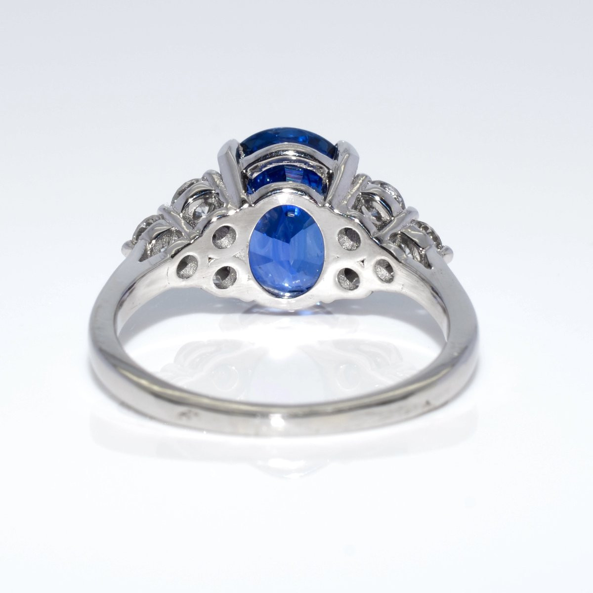 Bague saphir et diamants-photo-3