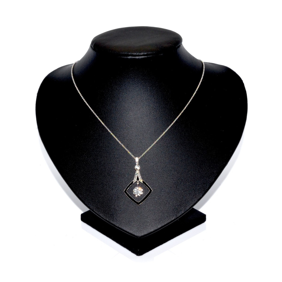 Pendentif Art Déco diamants