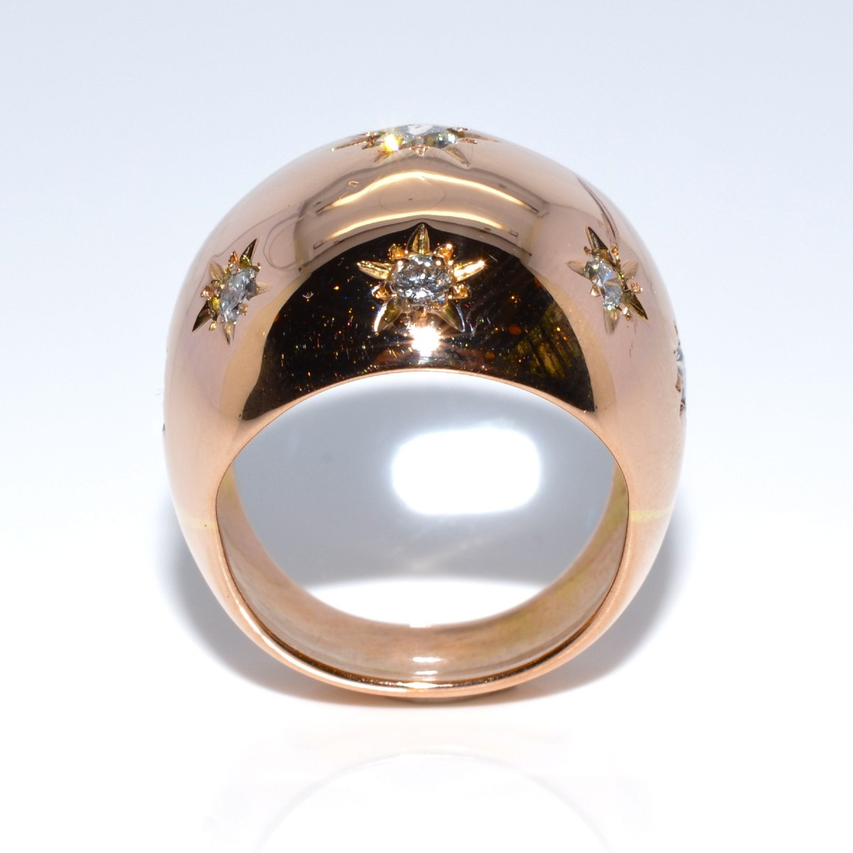 Vintage Bombe Diamond Ring-photo-1
