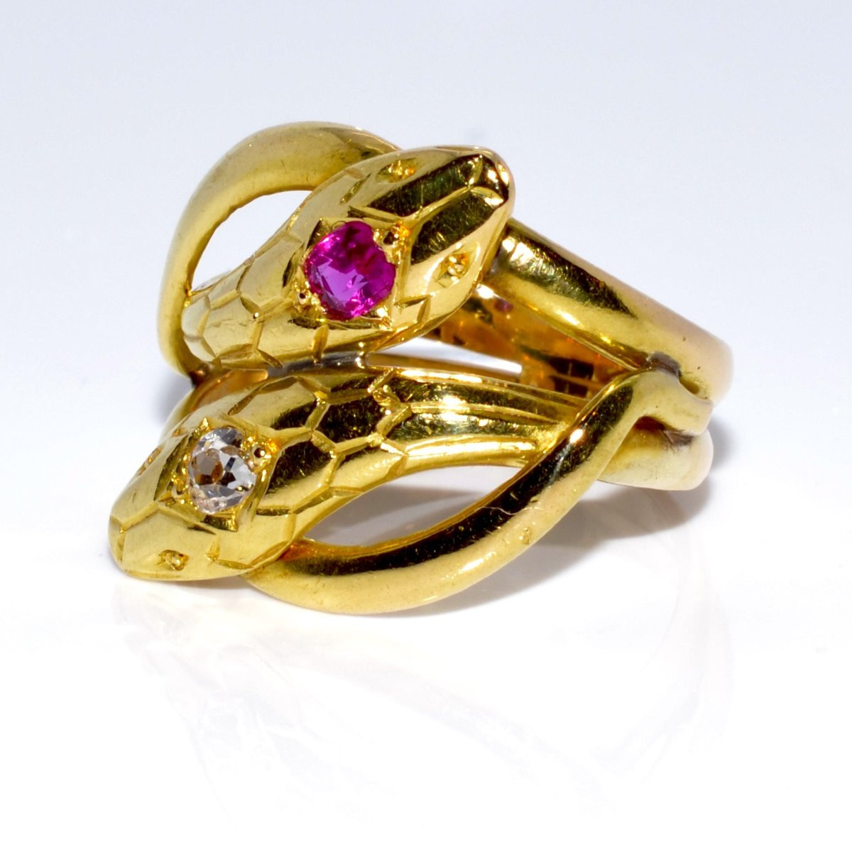 Toi Et Moi Snake Ring-photo-4