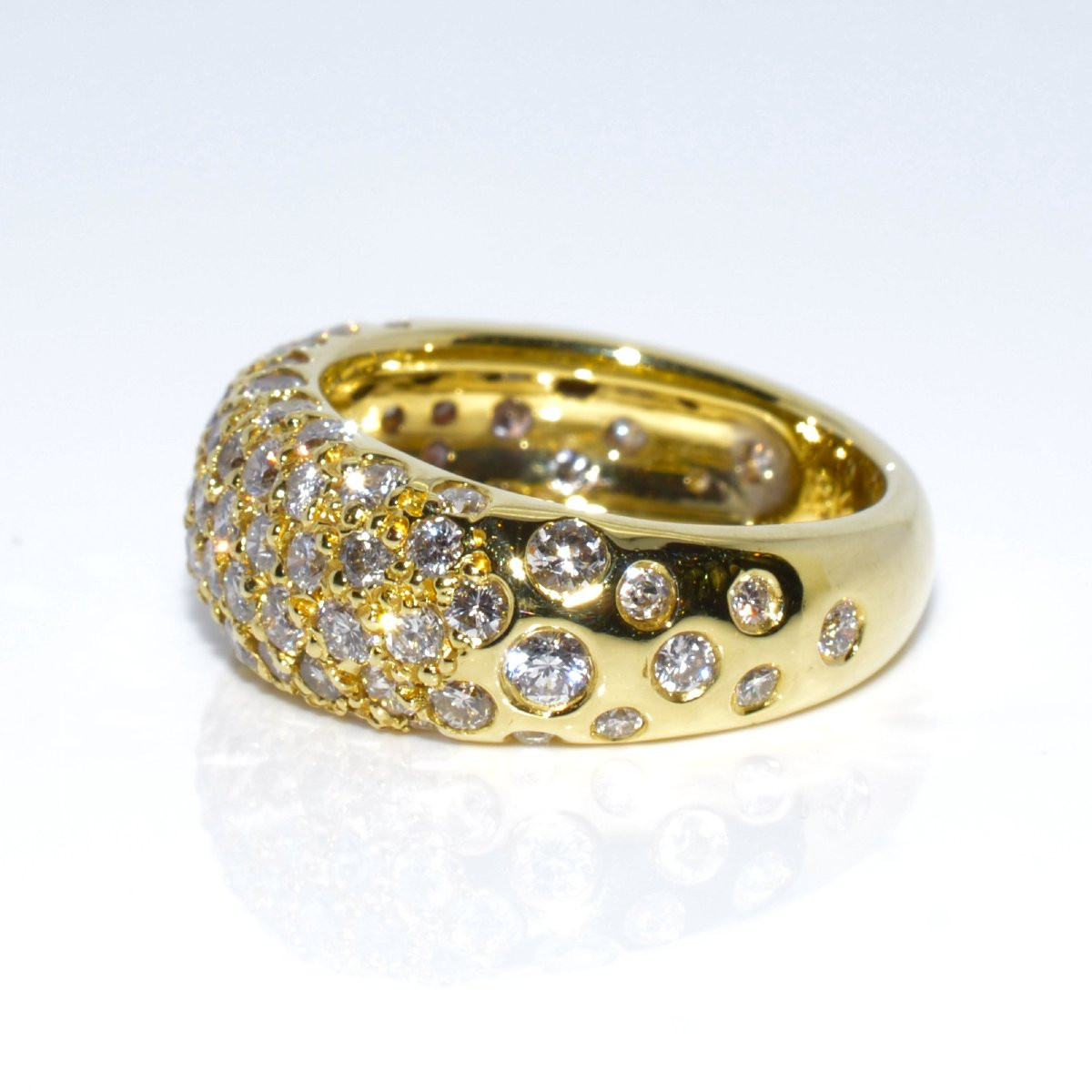 Bague jonc diamants-photo-2