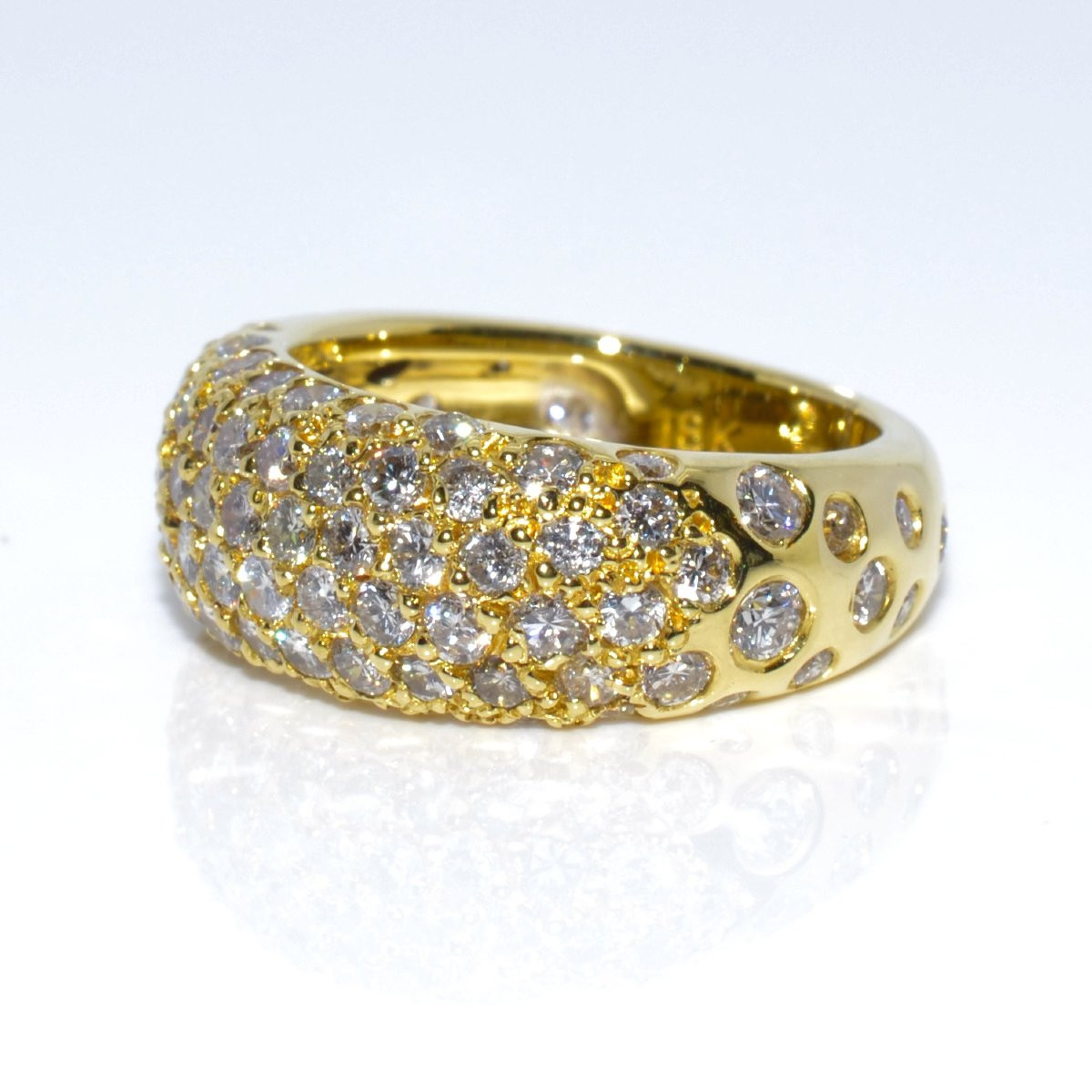Bague jonc diamants-photo-4