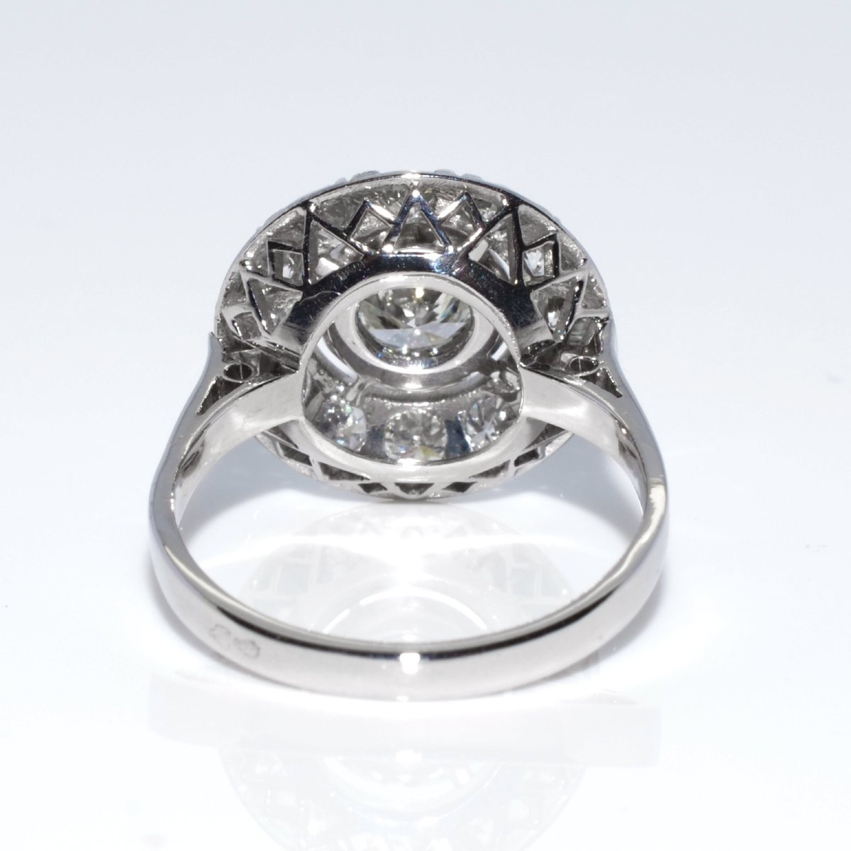 Diamond Art Deco Cluster Ring-photo-2