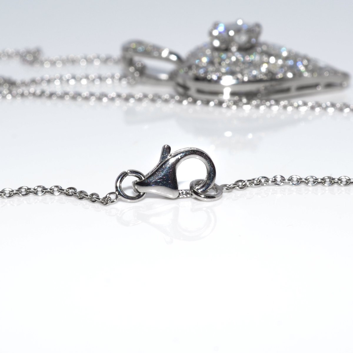Art Deco Heart Diamond Pendant-photo-1