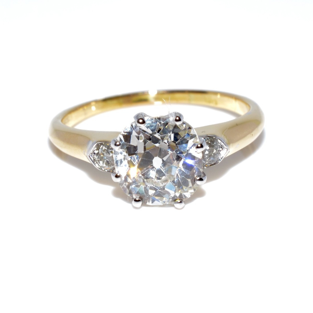 Bague solitaire diamant 1,84 carat