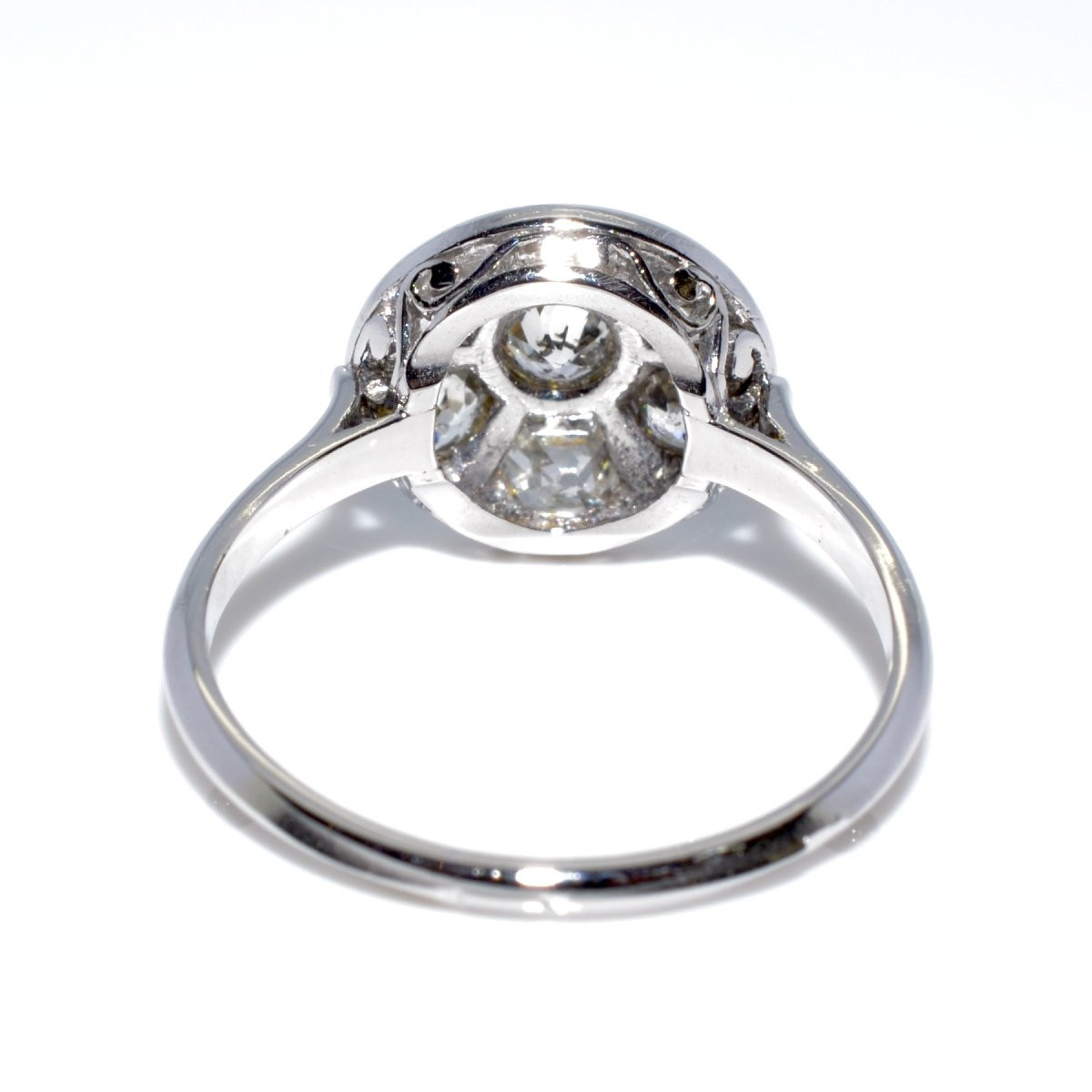 Diamond Art Deco Cluster Ring-photo-3