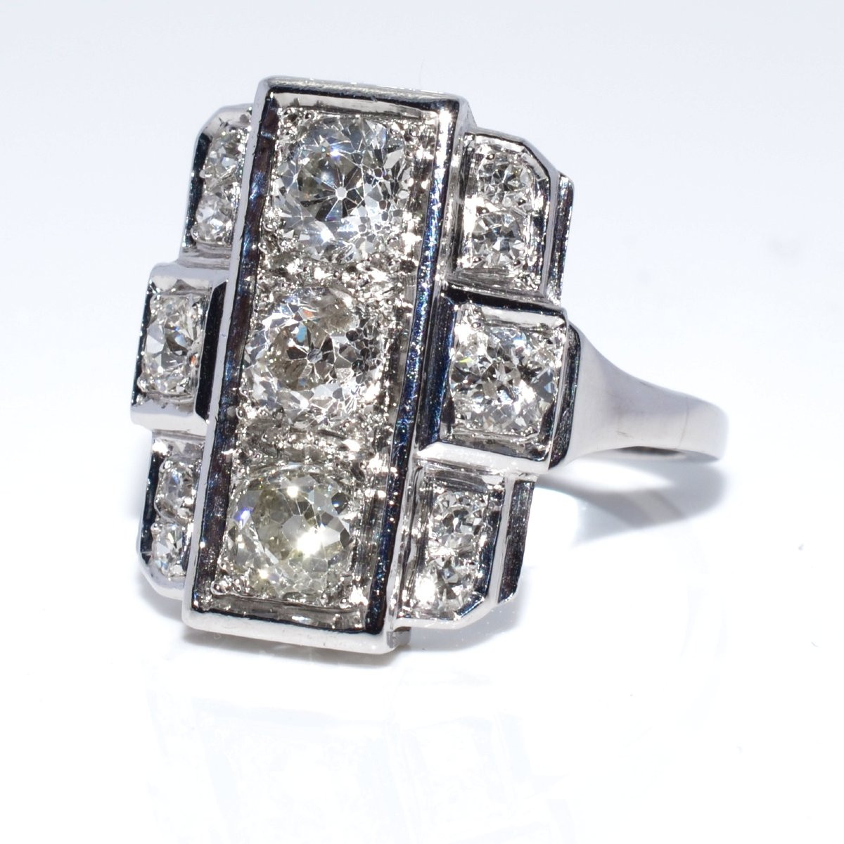 Art Deco Diamond Ring-photo-4