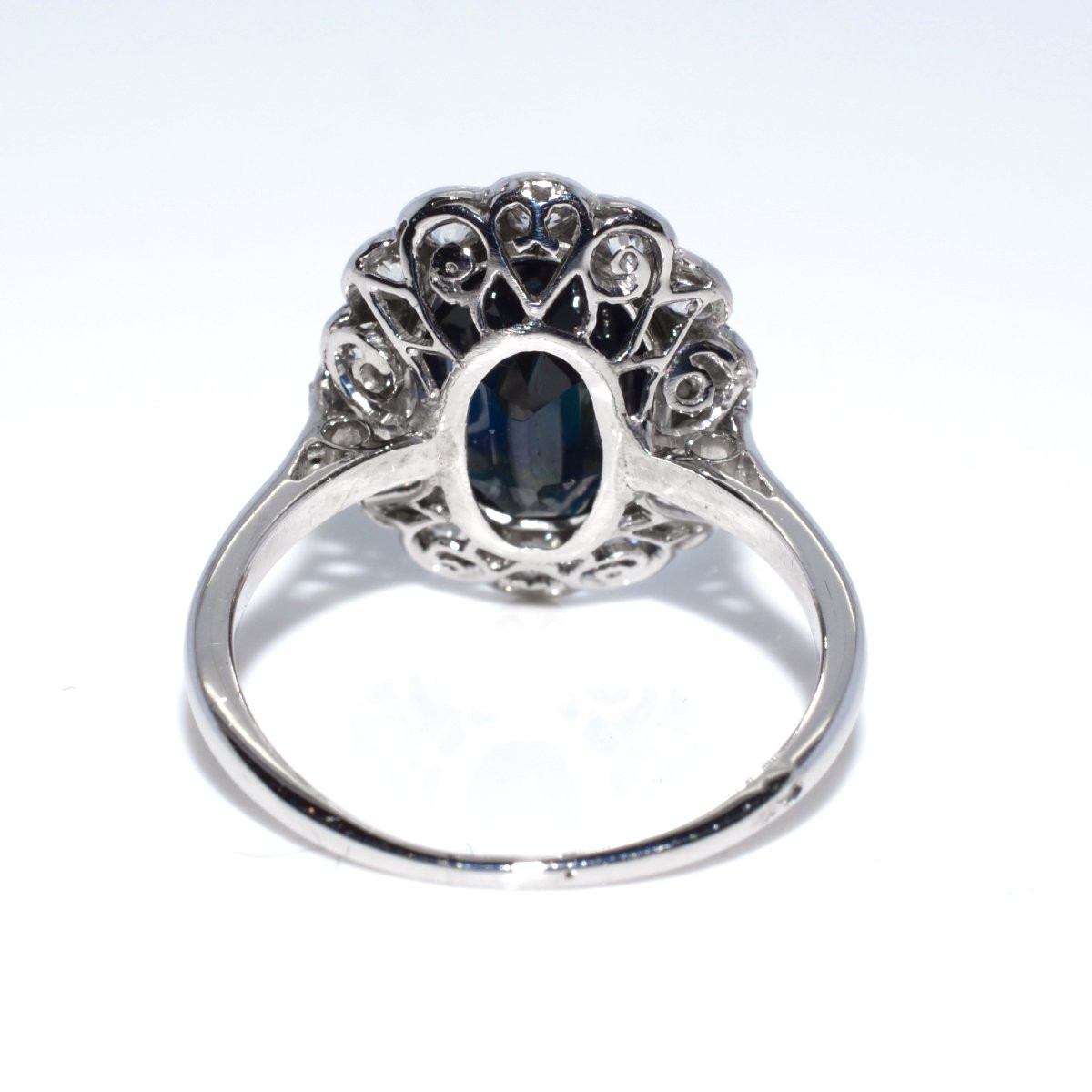 Art Deco Sapphire And Diamond Ring-photo-2